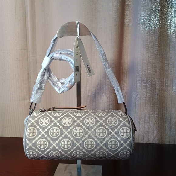Tory Burch Handbags - Tory Burch T Monogram Utility Cylinder Bag NWT